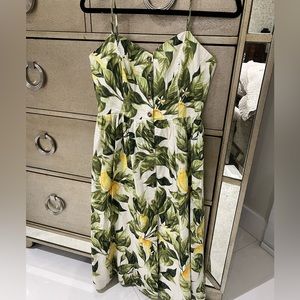 H&M Lemon Midi Dress